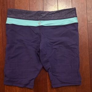 lululemon athletica Women's Blue and Aqua Bike Shorts